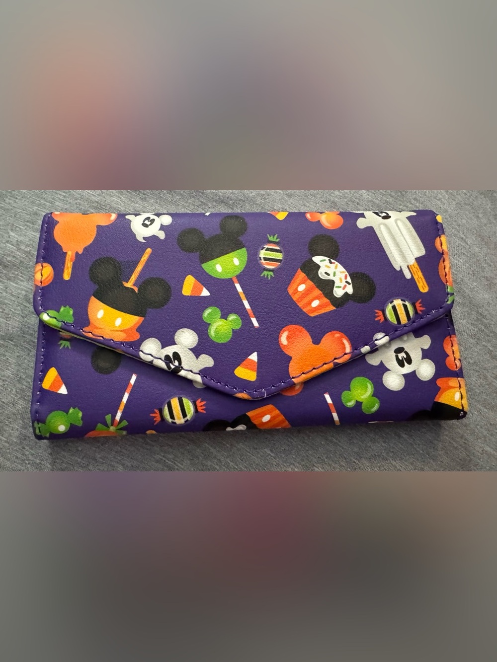 Loungefly Disney Mickey Mouse Halloween Mickey-O-Lantern Flap Wallet
